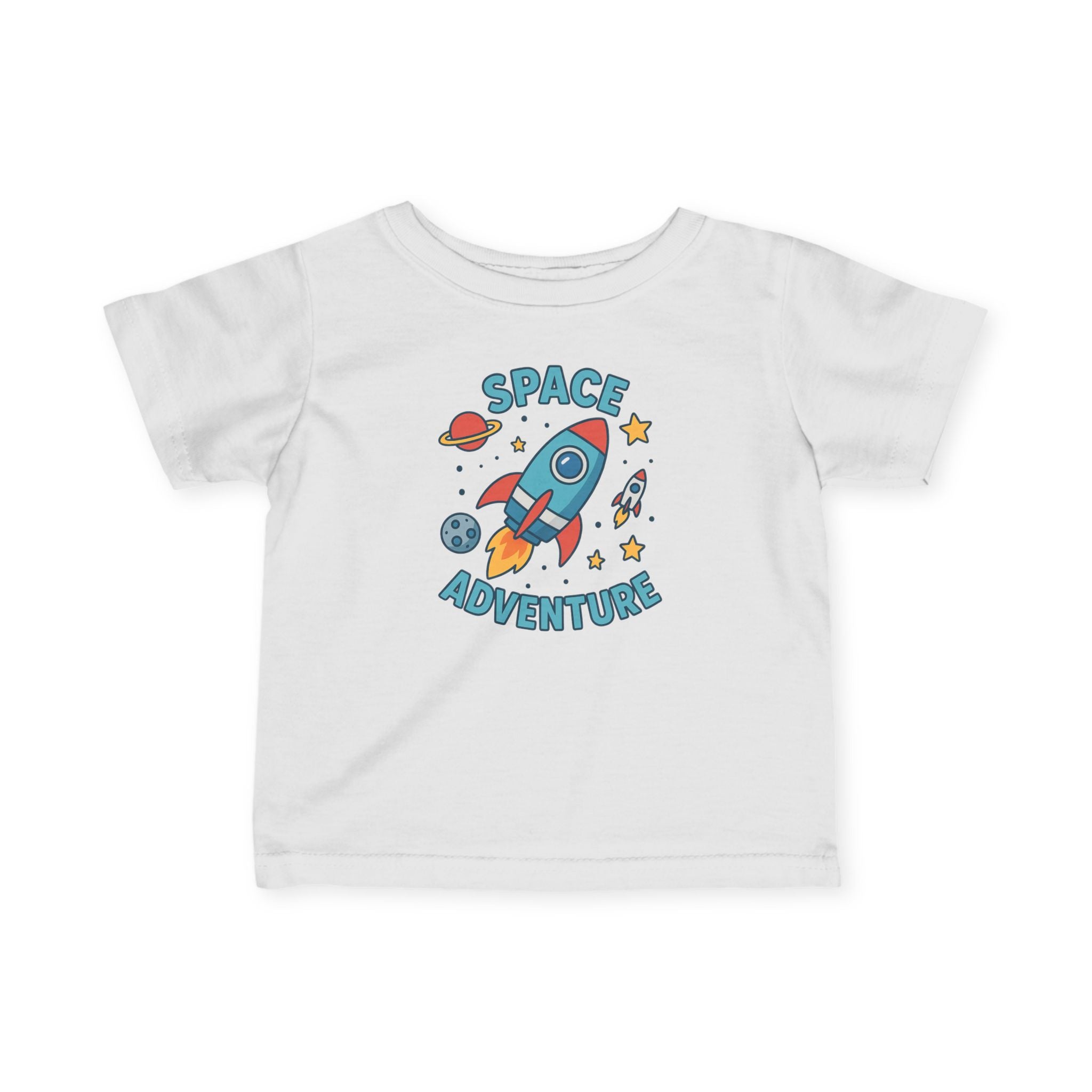 Infant Tee — "Space Adventure" Rocket Graphic Baby Shirt