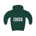 Kids Cheer Hoodie with Pom-Pom Cheerleader Silhouette