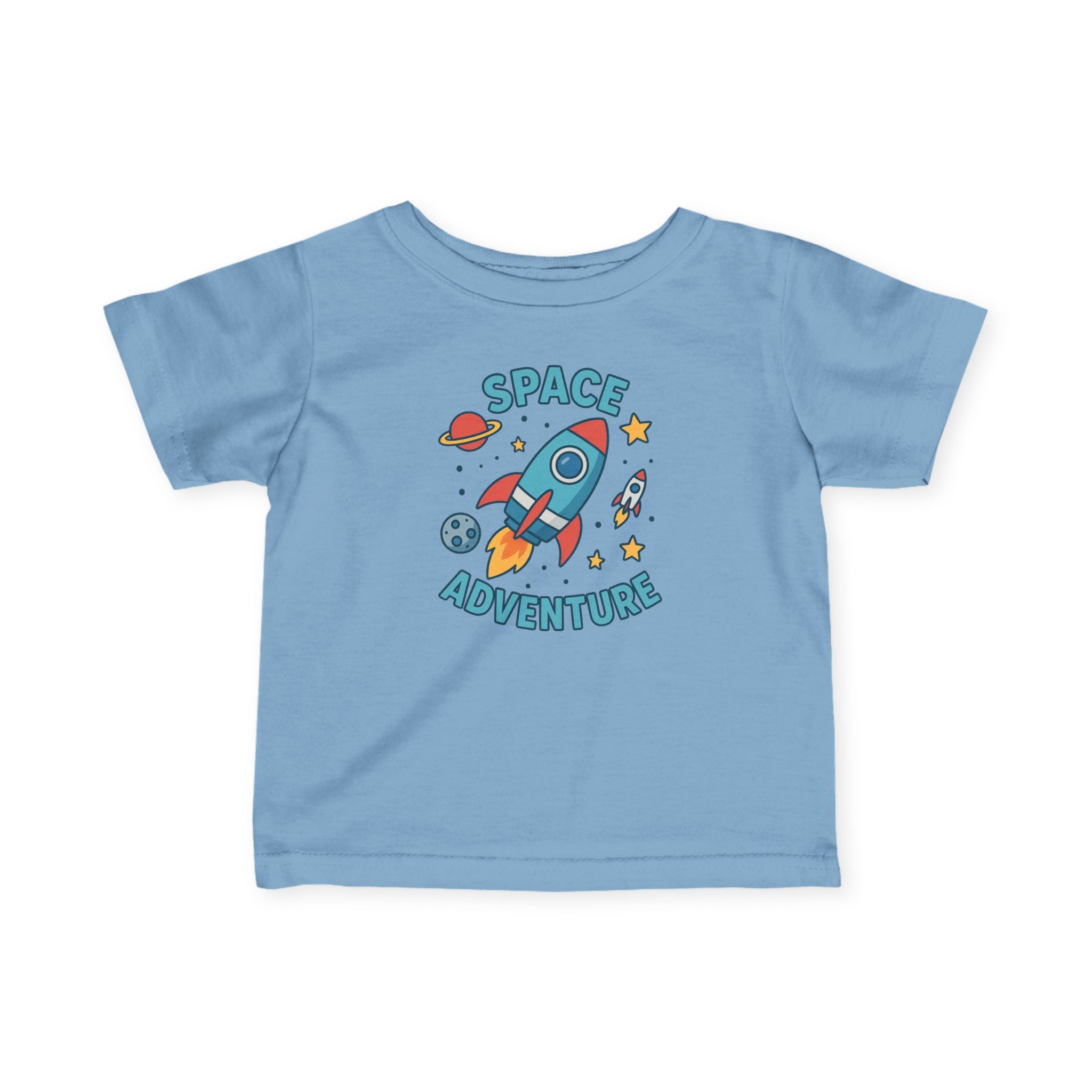 Infant Tee — "Space Adventure" Rocket Graphic Baby Shirt