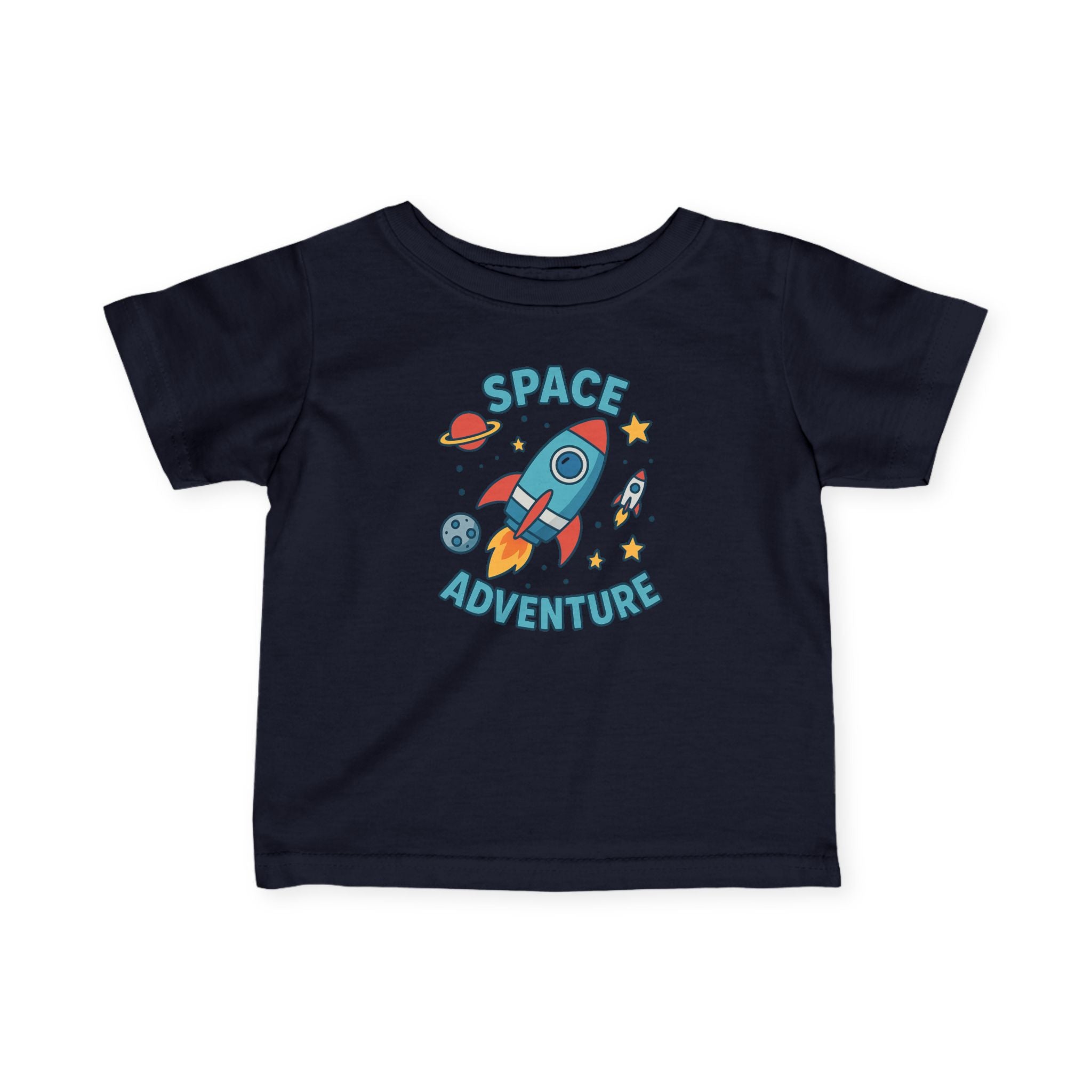 Infant Tee — "Space Adventure" Rocket Graphic Baby Shirt