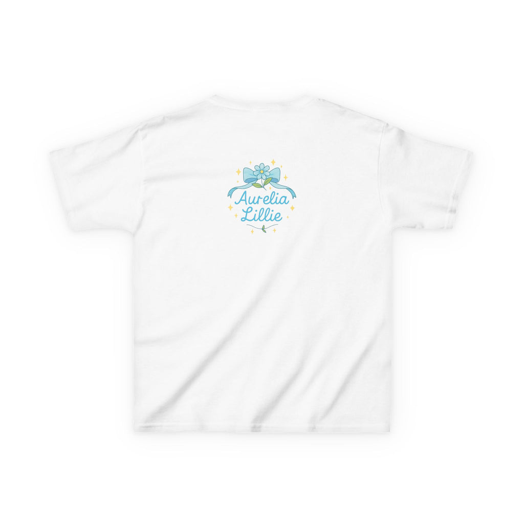 Kids Floral Butterfly Tee — Cute Pastel Flowers & Butterflies Personalized Shirt