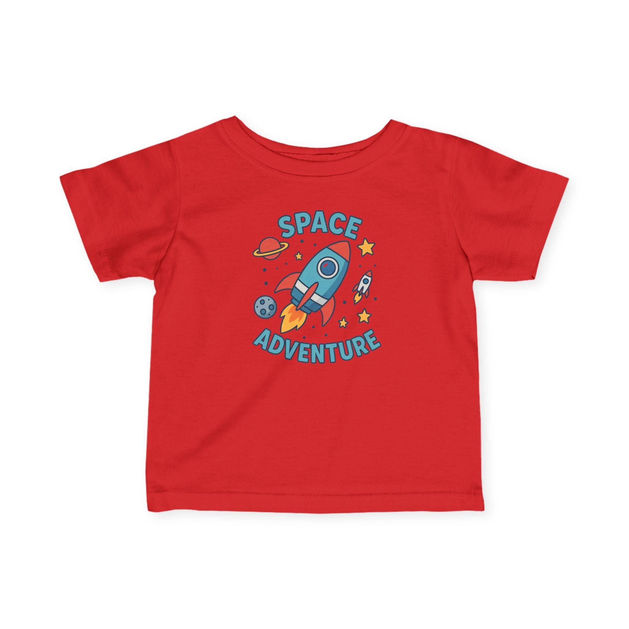 Infant Tee — "Space Adventure" Rocket Graphic Baby Shirt