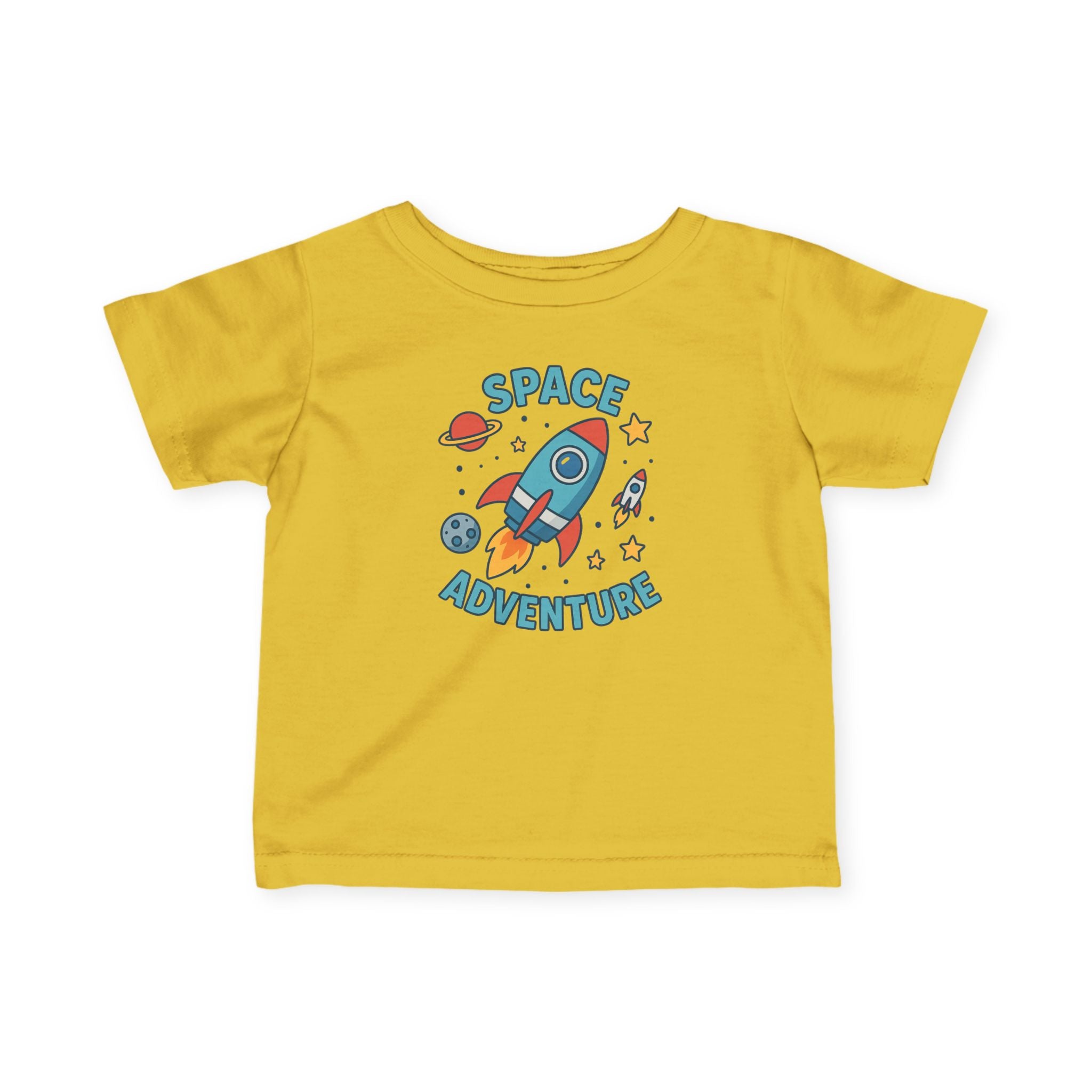 Infant Tee — "Space Adventure" Rocket Graphic Baby Shirt