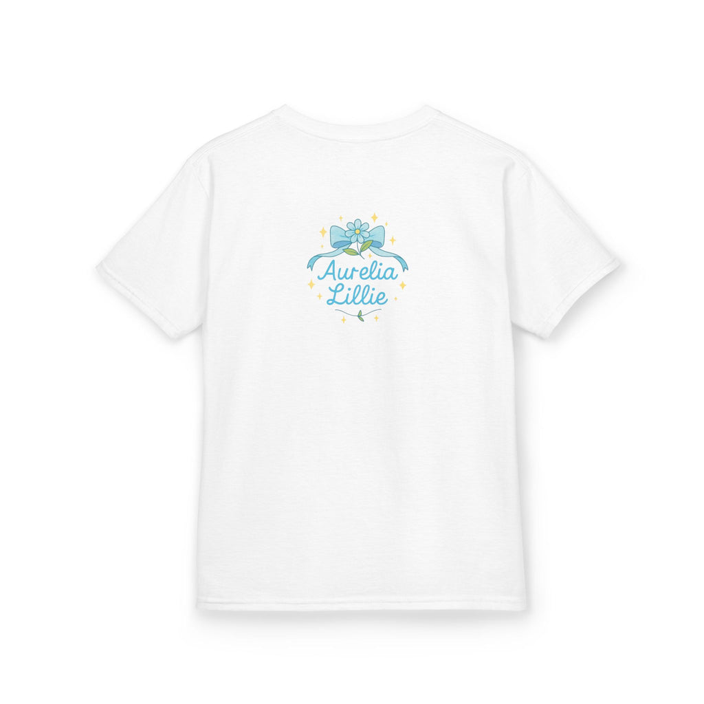 Kids Floral Butterfly Tee — Cute Pastel Flowers & Butterflies Personalized Shirt
