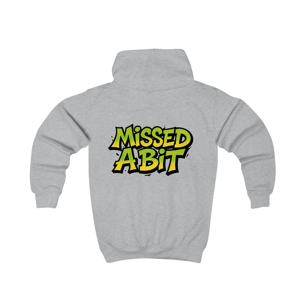 Kids Hoodie “Missed A Bit” Graphic Youth Pullover
