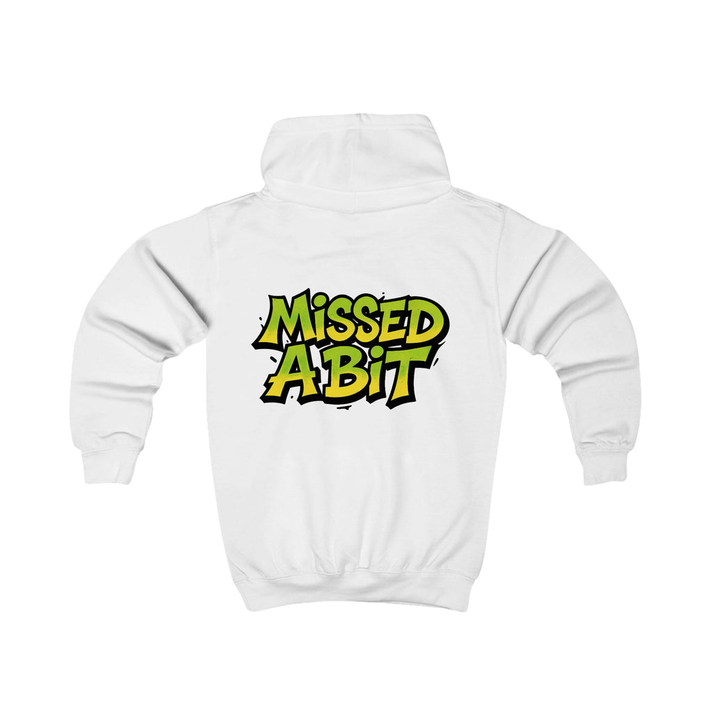 Kids Hoodie “Missed A Bit” Graphic Youth Pullover