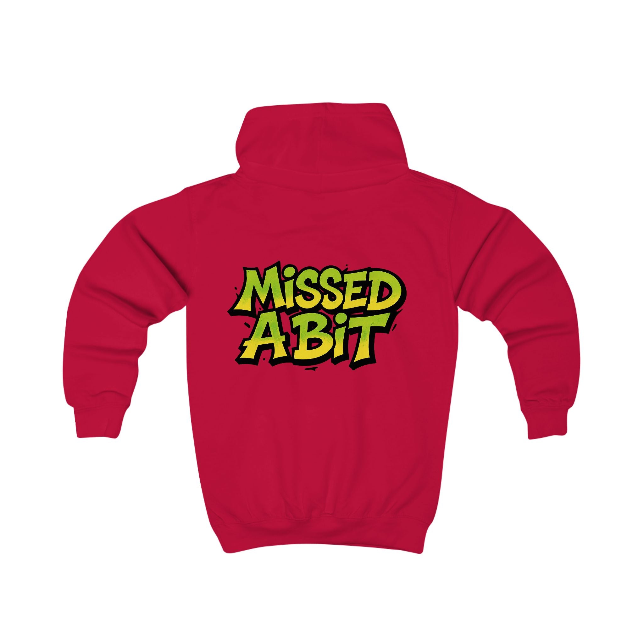 Kids Hoodie “Missed A Bit” Graphic Youth Pullover