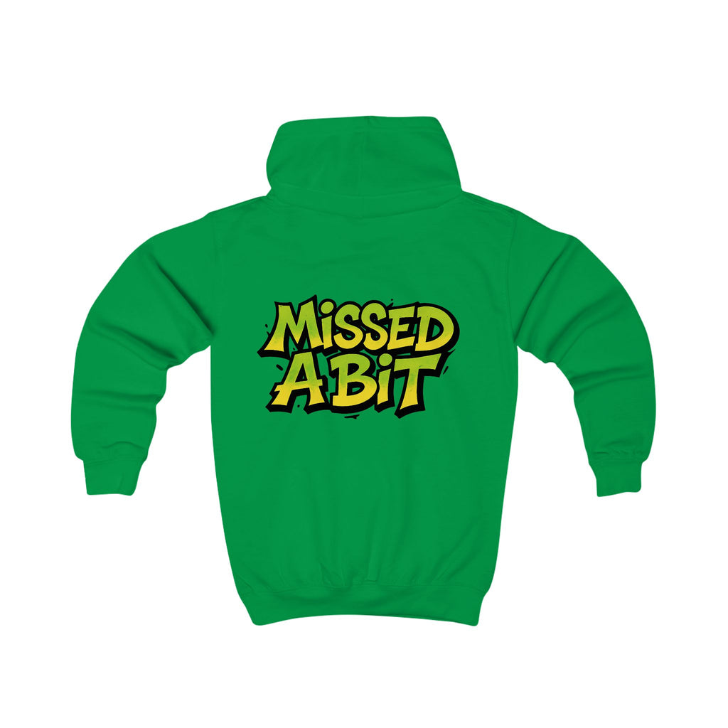 Kids Hoodie “Missed A Bit” Graphic Youth Pullover