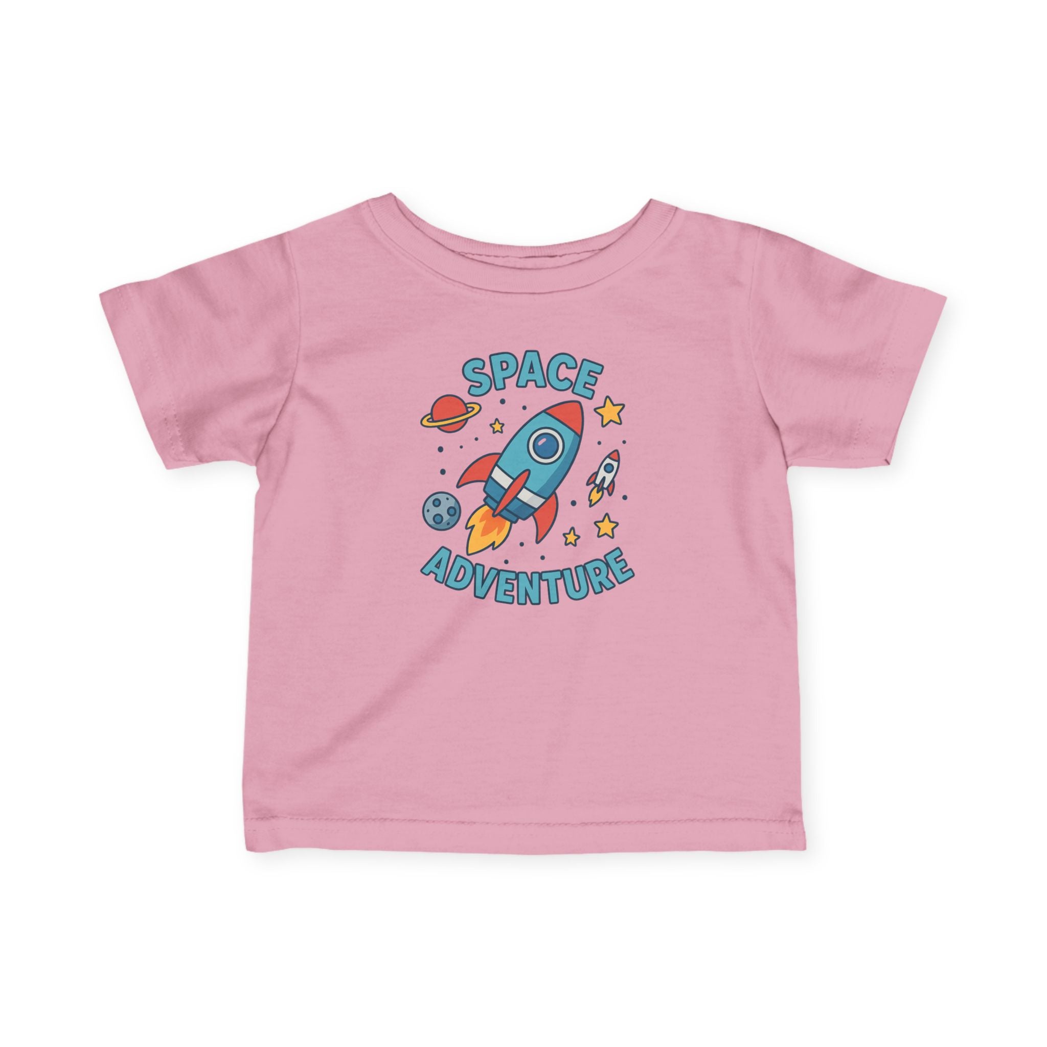 Infant Tee — "Space Adventure" Rocket Graphic Baby Shirt