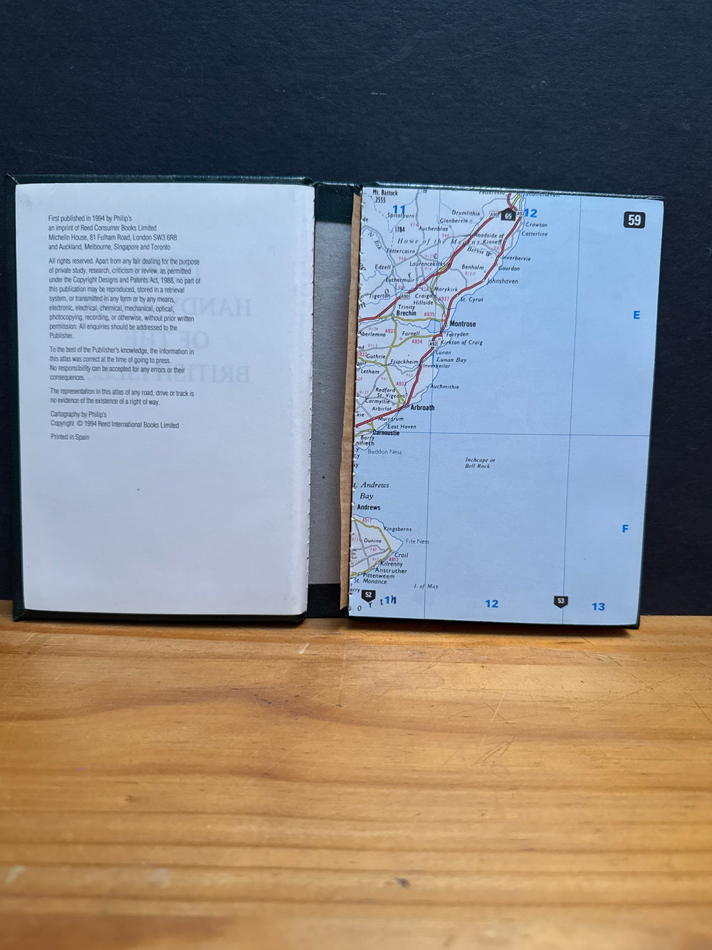 Philip’s Handy Atlas of the British Isles, hardcover book