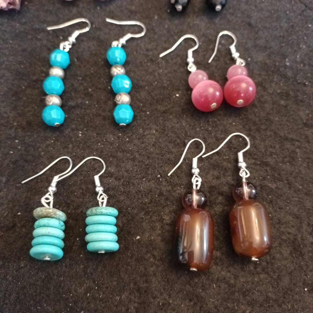 Earrings bundle. Pairs Of Earrings For Pierced Ears. Hoop Dangle Bundle Joblot