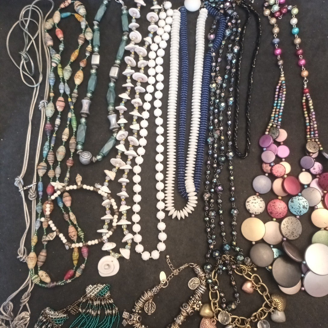 Costume Jewellery Necklaces Bracelets Bundle Joblot Mixed Lot