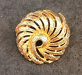 Corocraft Gold Tone Brooch 42mm Diameter