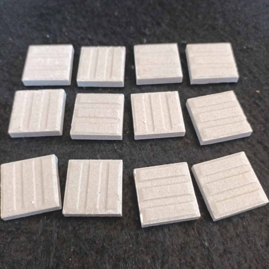 Ceramic Tiles Small 22x22mm Floral Blackcurrant