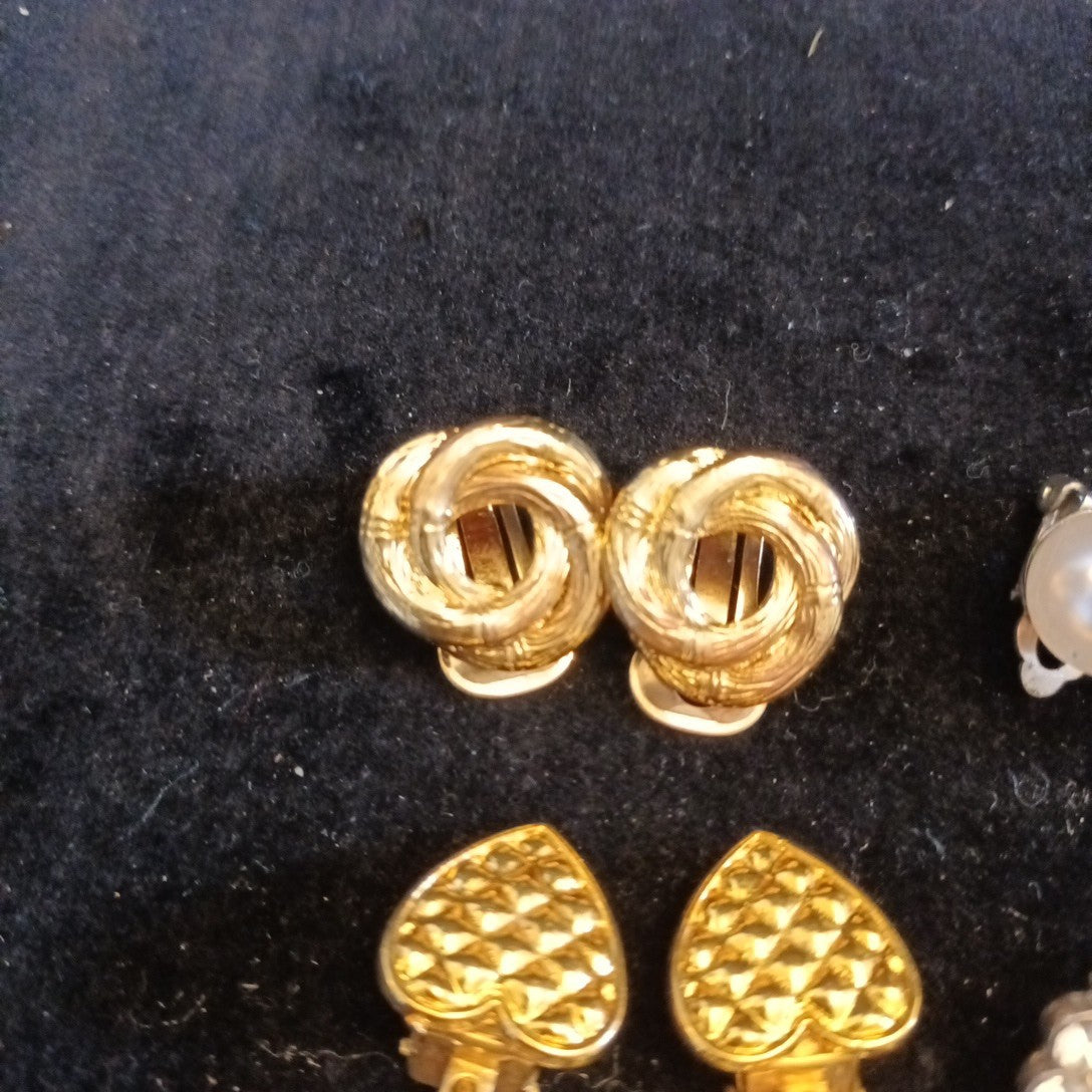 Clip On Earrings. Costume Jewellery Bundle