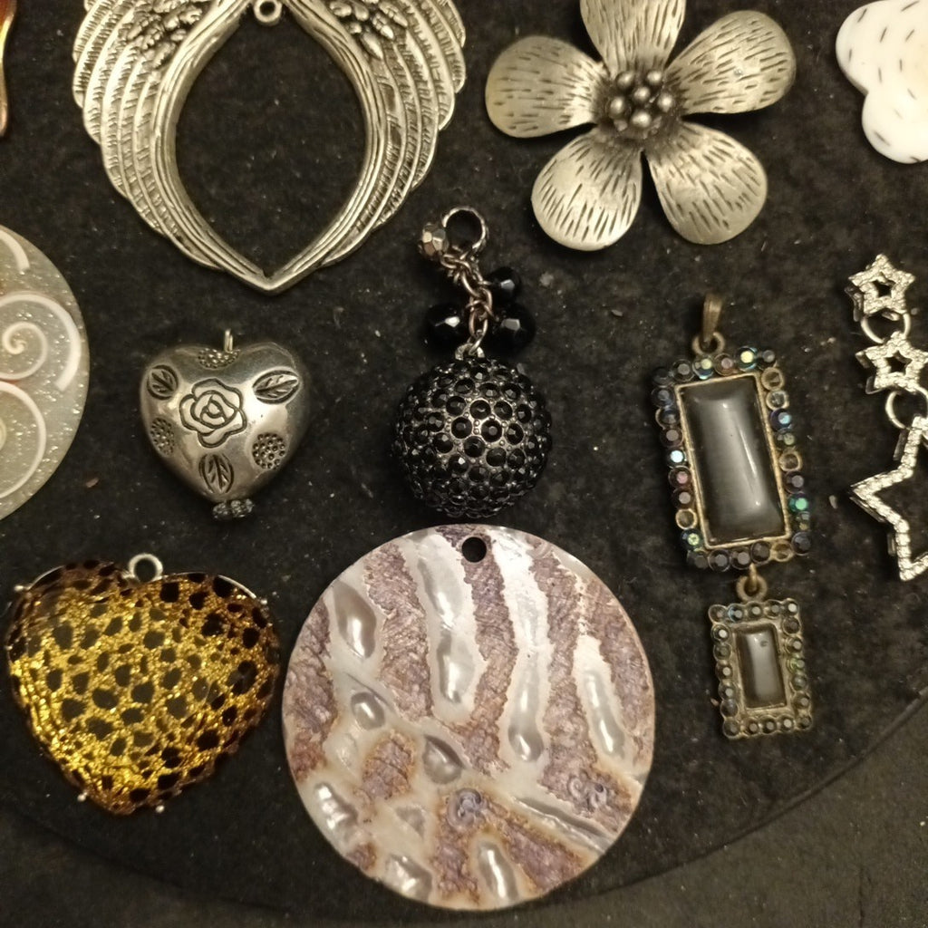 Joblot Bundle Of Pendants Mixed Lot Costume Jewellery
