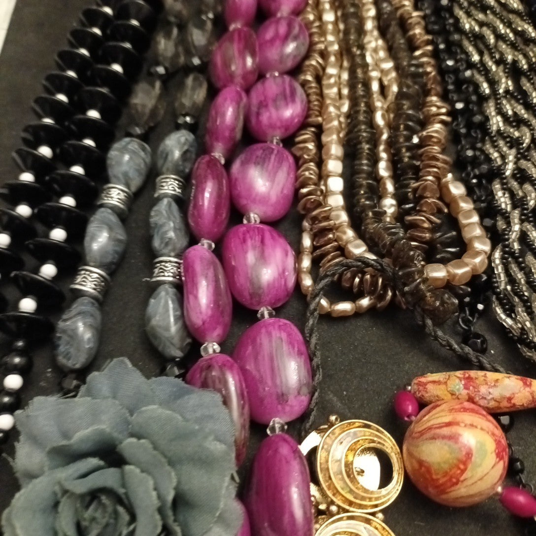 Costume Jewellery Necklaces Bracelets Bundle Joblot Mixed Lot 