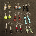 Handmade Earrings. Pairs Of Earrings For Pierced Ears. Hoop Dangle Bundle Joblot