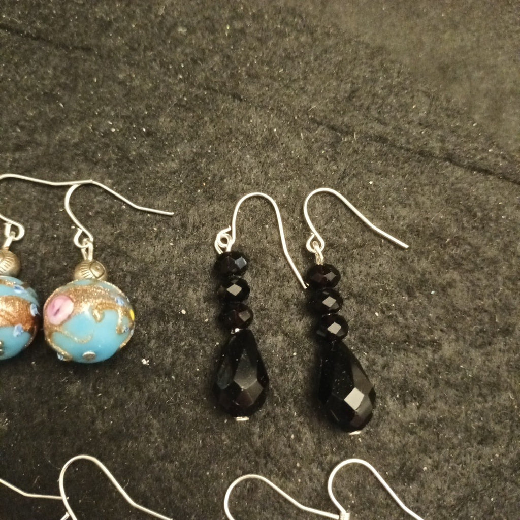 Handmade Earrings. Pairs Of Earrings For Pierced Ears. Hoop Dangle Bundle Joblot