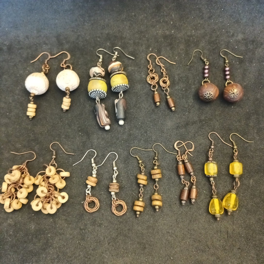 Earrings. Pairs Of Earrings For Pierced Ears. Dangle. Bundle Joblot