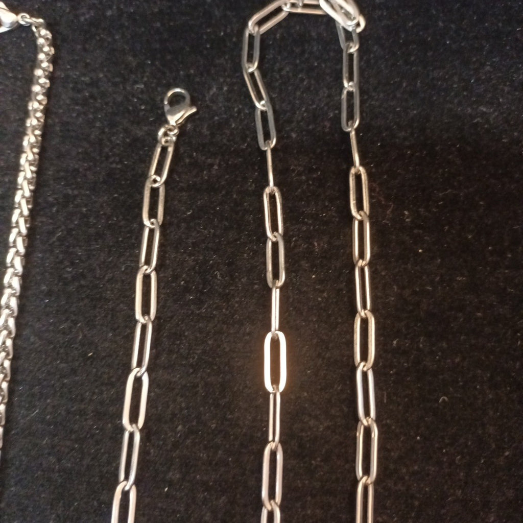 Silver Tone Costume Jewellery  Necklaces Bracelets Bundle Joblot 