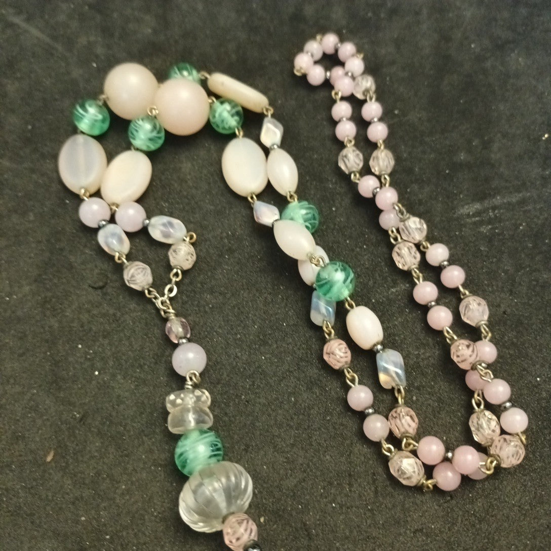 Glass Beaded Necklaces And Bracelets Bundle Joblot