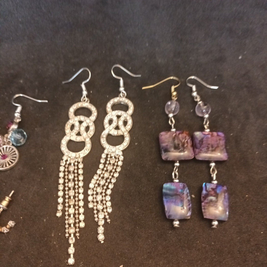Earrings. Pairs Of Earrings For Pierced Ears. Hoop Dangle. Bundle Joblot
