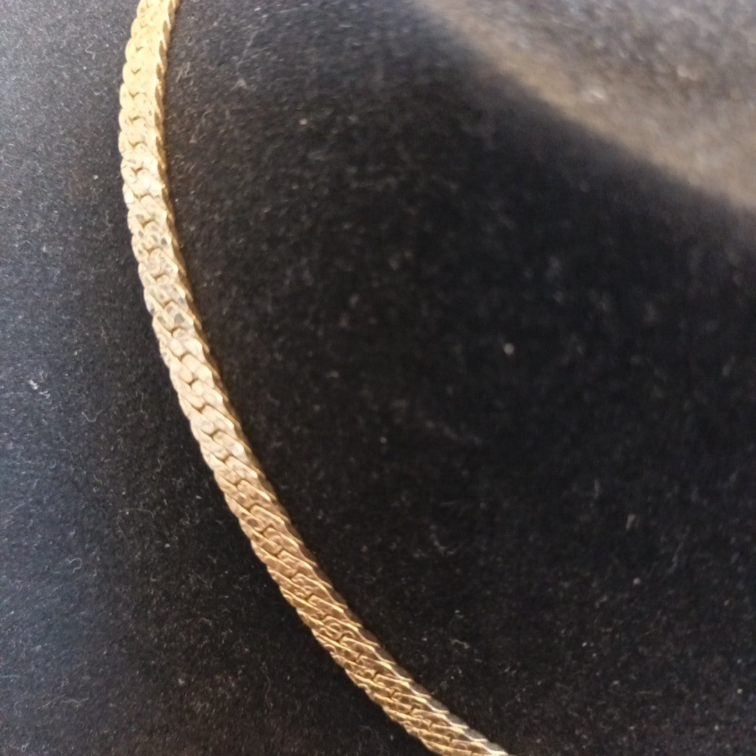 Gold Plated Chain Necklace 15in (38cm)