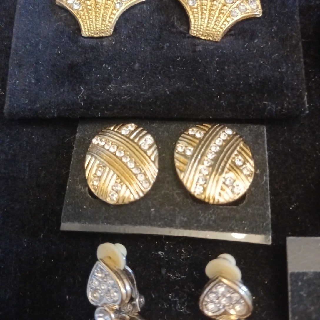 Clip On Earrings. Costume Jewellery Bundle