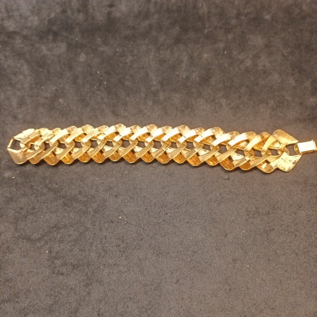 Napier Gold Tone Statement Bracelet 