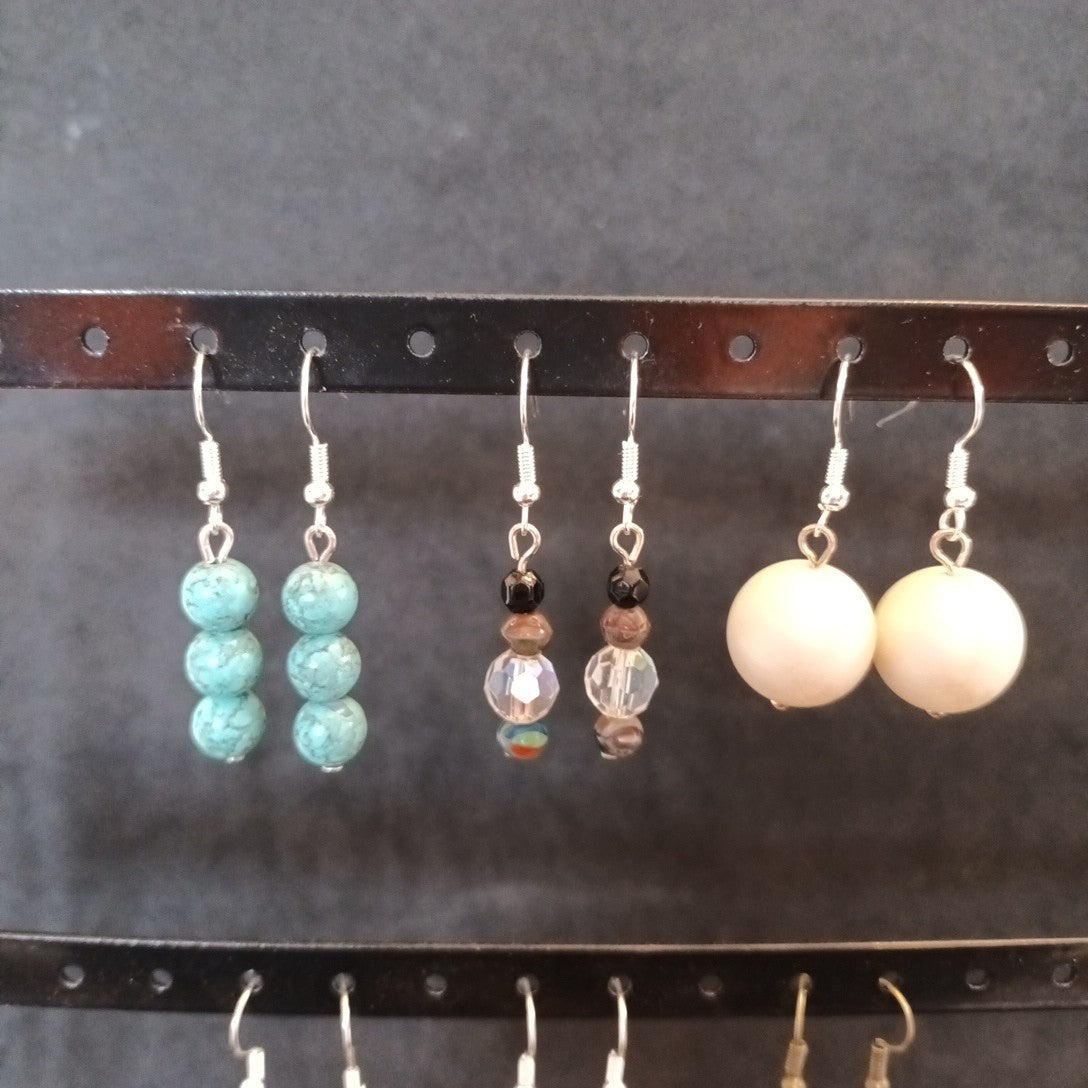 Handmade Earrings For Pierced Ears. Dangle Earrings Bundle Joblot