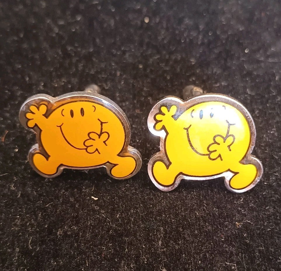 Cufflinks - Novelty Mr Happy cufflinks
