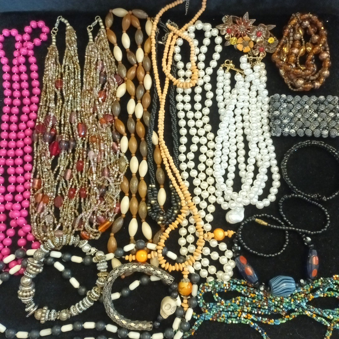 Costume Jewellery Necklaces Bracelets Bundle Joblot Mixed Lot