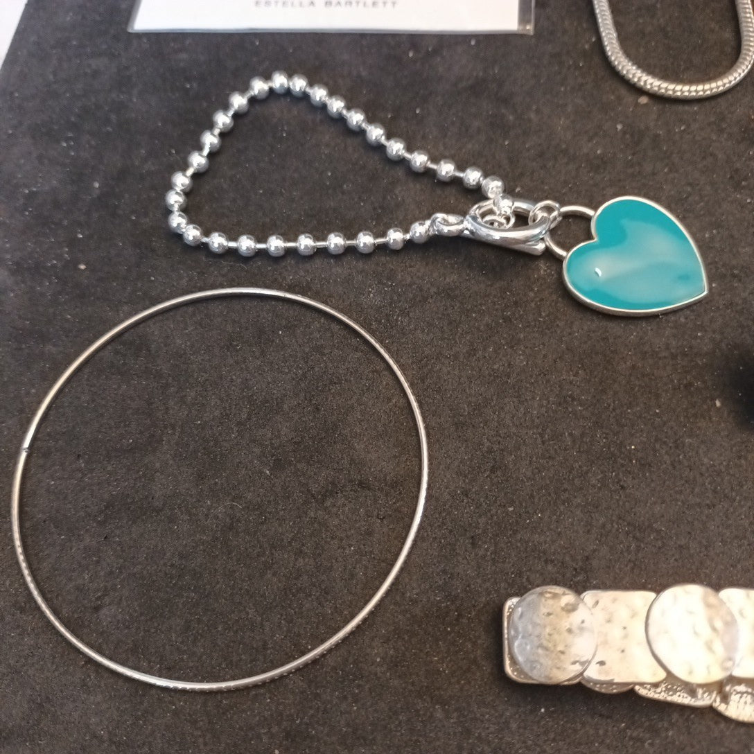 Silver Tone Costume Jewellery  Necklaces Bracelets Bundle Joblot 