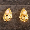 Gold Tone Clip On Earrings 27mm