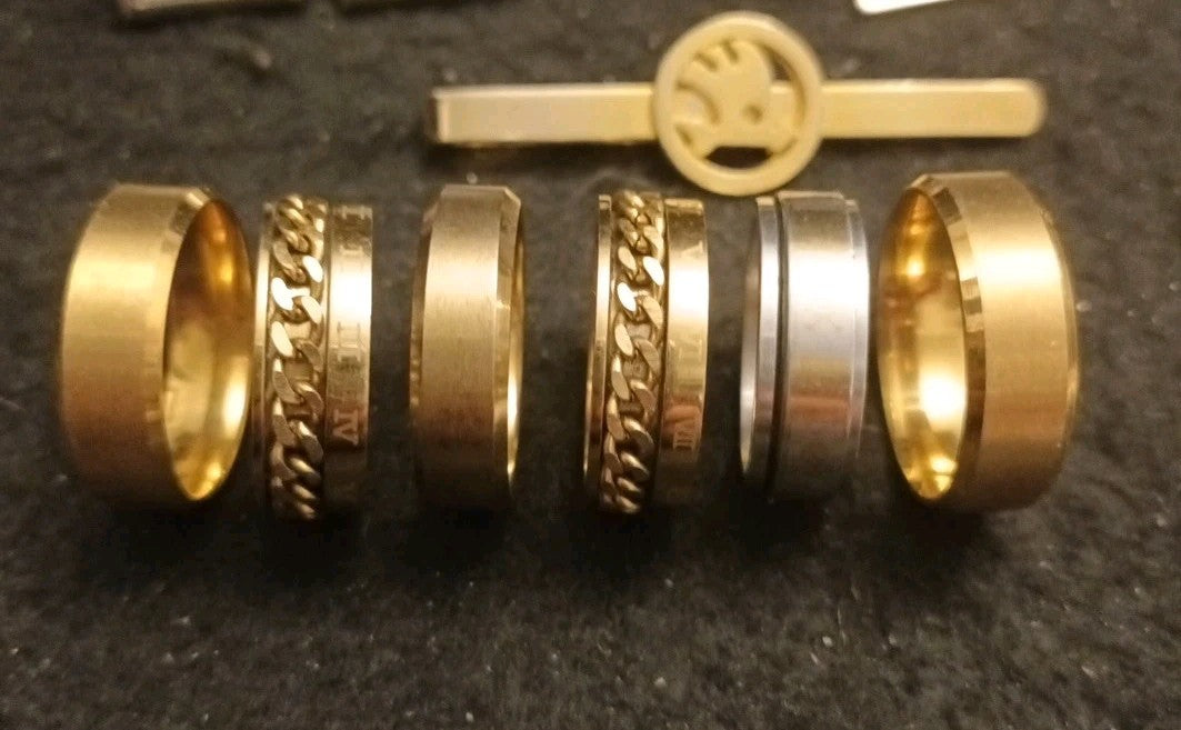 Cufflinks, Tie Clips , Bracelets bundle mixed lot joblot