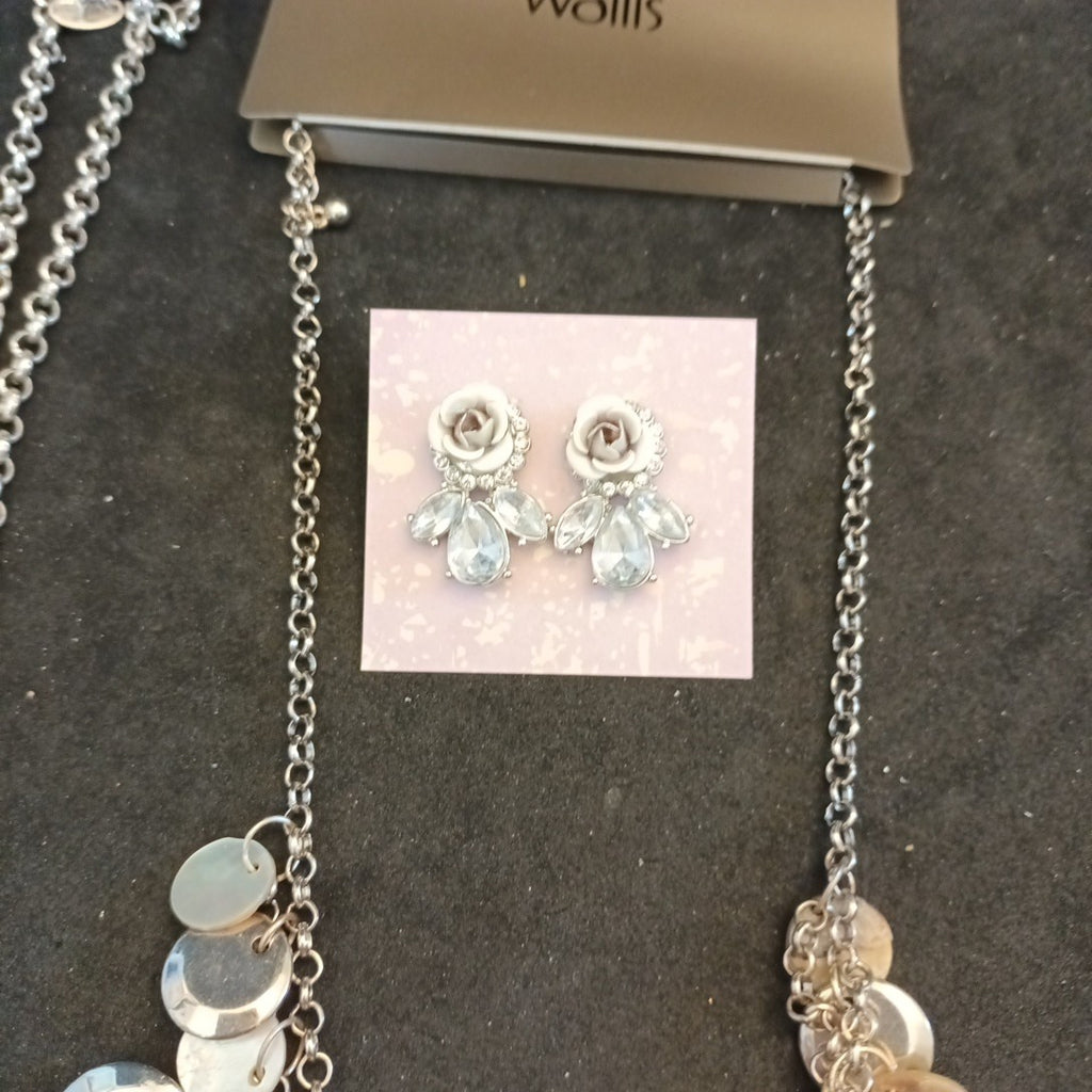 Silver Tone Costume Jewellery  Necklaces Bracelets Bundle Joblot 