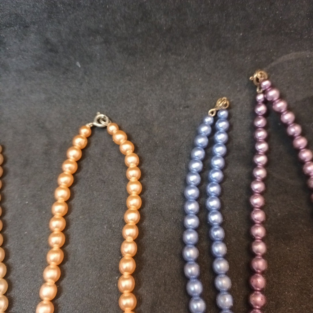 Faux Pearls Bundle Of Necklaces