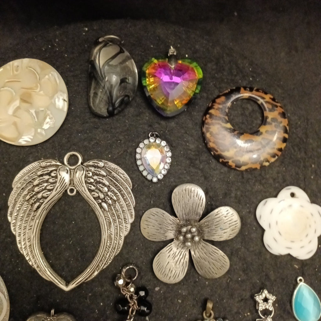 Joblot Bundle Of Pendants Mixed Lot Costume Jewellery