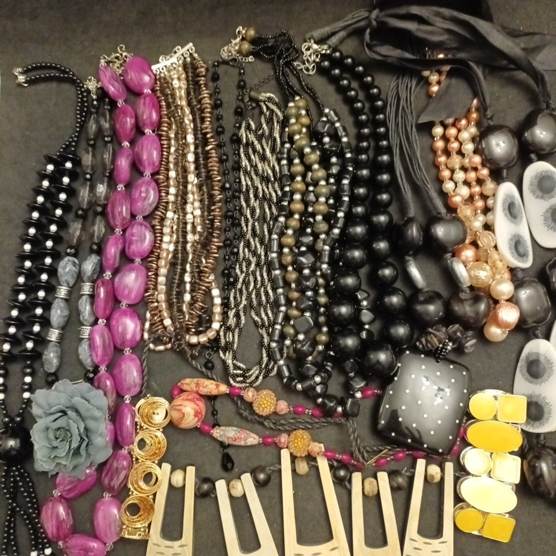 Costume Jewellery Necklaces Bracelets Bundle Joblot Mixed Lot 