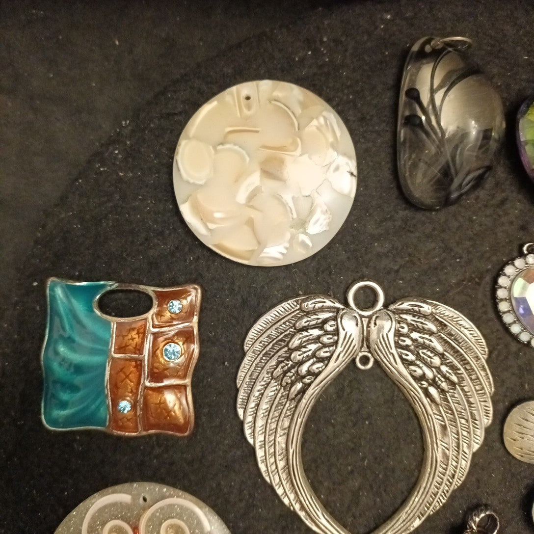 Joblot Bundle Of Pendants Mixed Lot Costume Jewellery