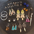 Earrings. Pairs Of Earrings For Pierced Ears. Hoop Dangle. Bundle Joblot