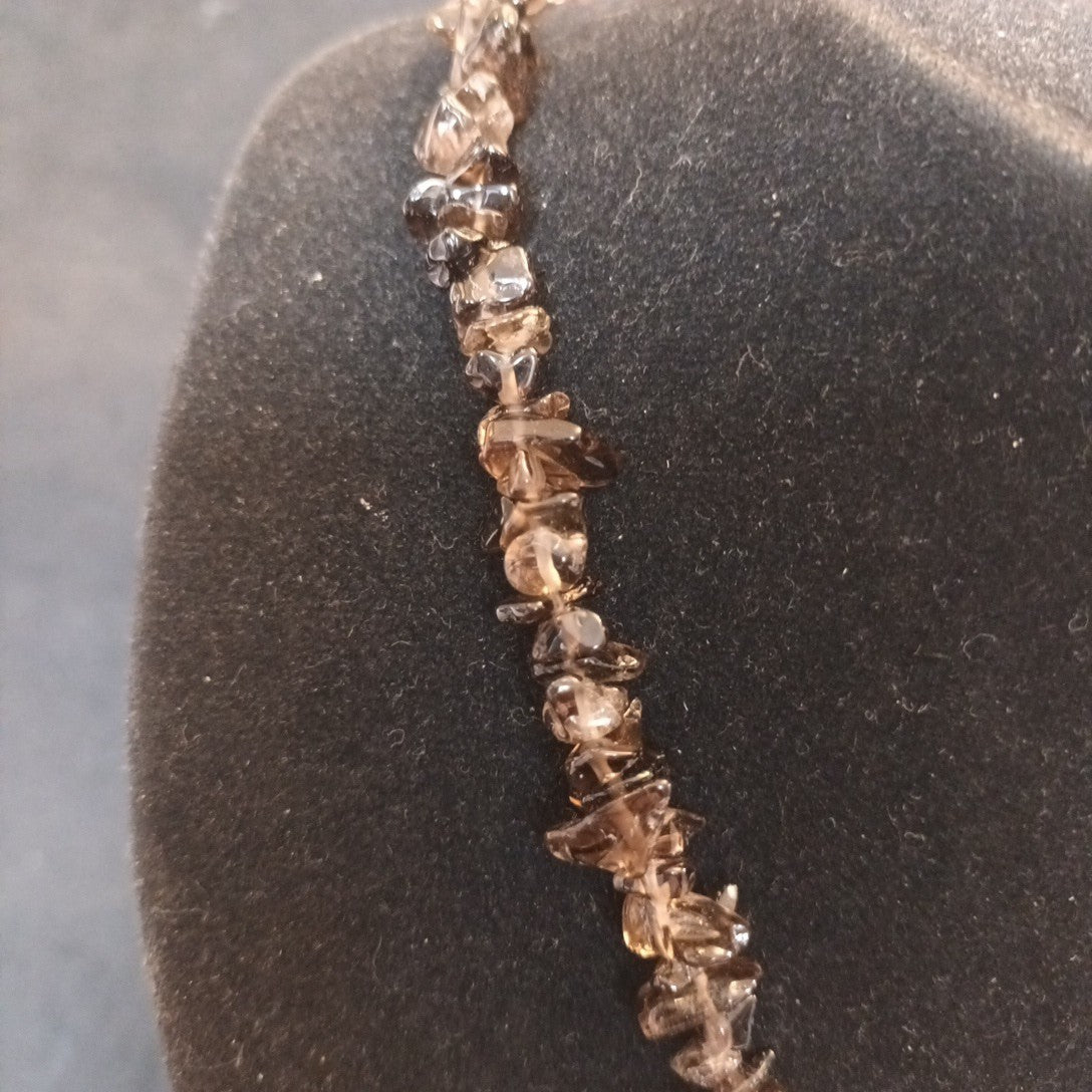 East Gemstone Necklace With Large Pendant