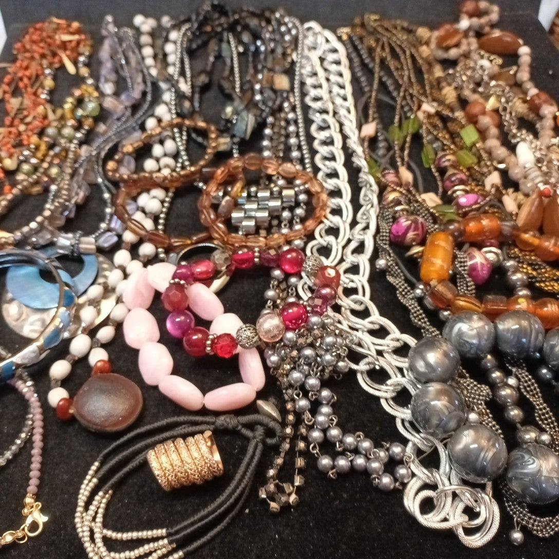 Costume Jewellery Necklaces Bracelets Bundle Joblot Mixed Lot