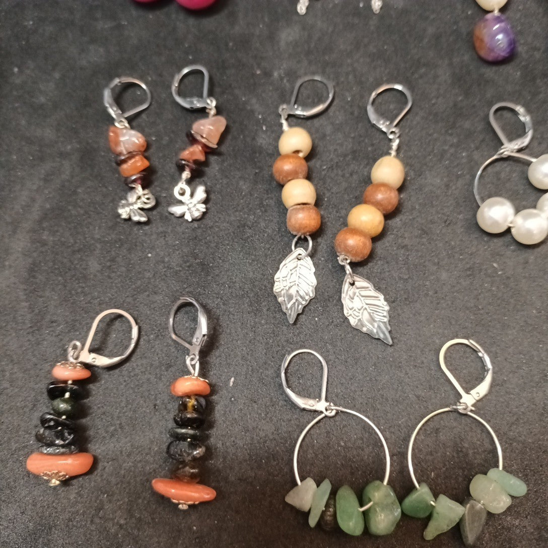 Earrings Bundle Joblot Costume Jewellery Pierced Earrings Dangle