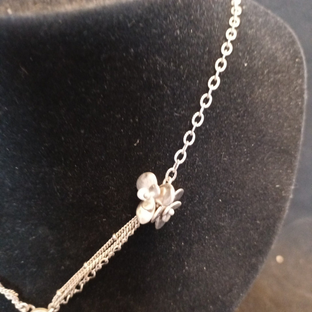 Bohm Silver Tone Necklace With Pendant