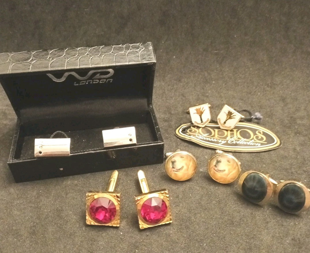 Cufflinks Bundle Joblot W D London, Sophos Mixed Bundle