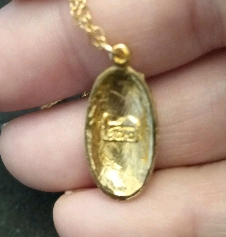 Tara Necklace And Earrings Set. Gold Tone. Rhinestones