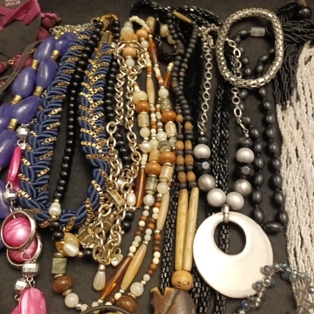 Costume Jewellery Necklaces Bracelets Bundle Joblot Mixed Lot 