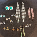 Earrings. Pairs Of Earrings For Pierced Ears. Hoop Dangle. Bundle Joblot